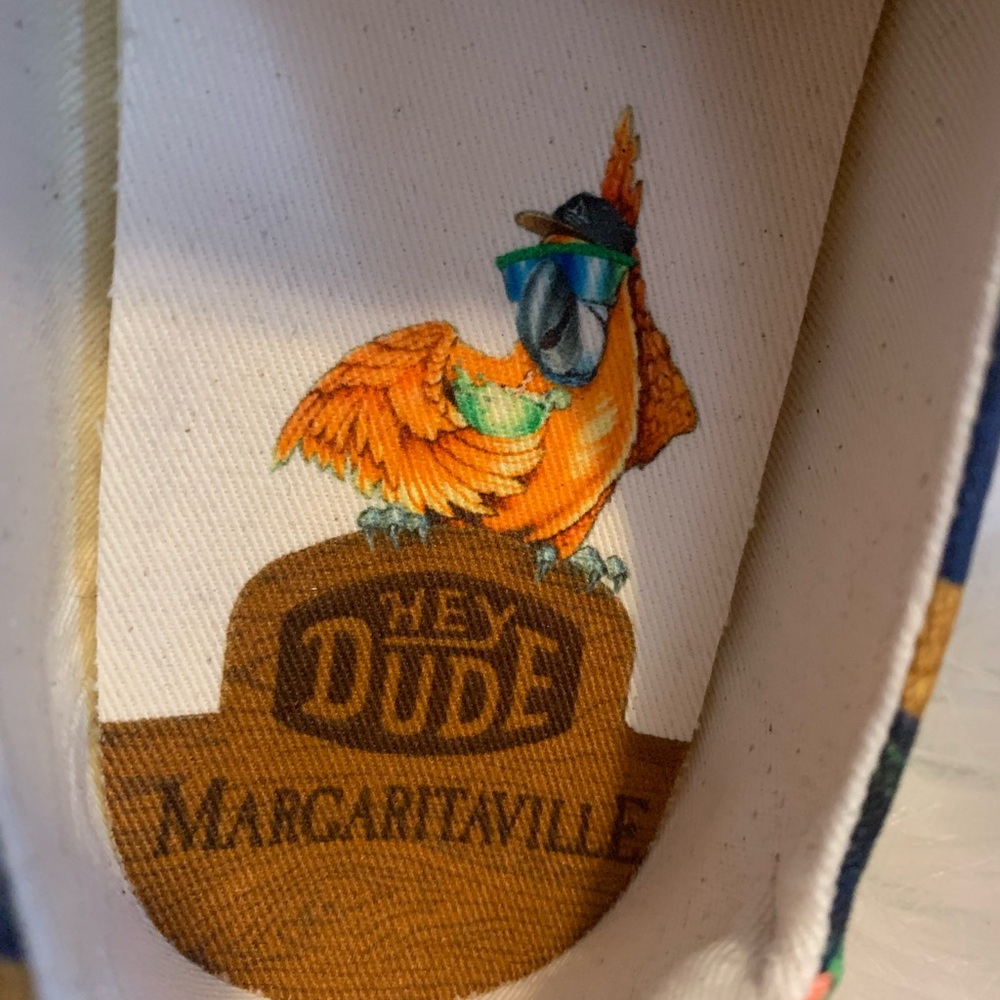 HEY DUDE Wendy Margaritaville colorful casual slip on loafers ladies size 6 NWOT - Picture 8 of 12
